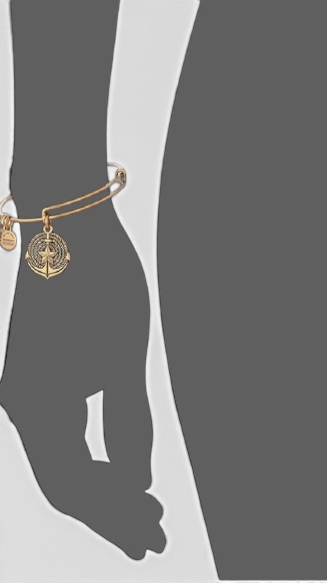 Alex and Ani - Anchor II Charm Bangle Bracelet