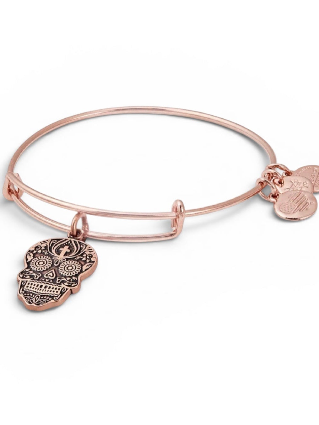 Alex and Ani - The Calavera Charm Bangle Bracelet, Dia De Los Muertos