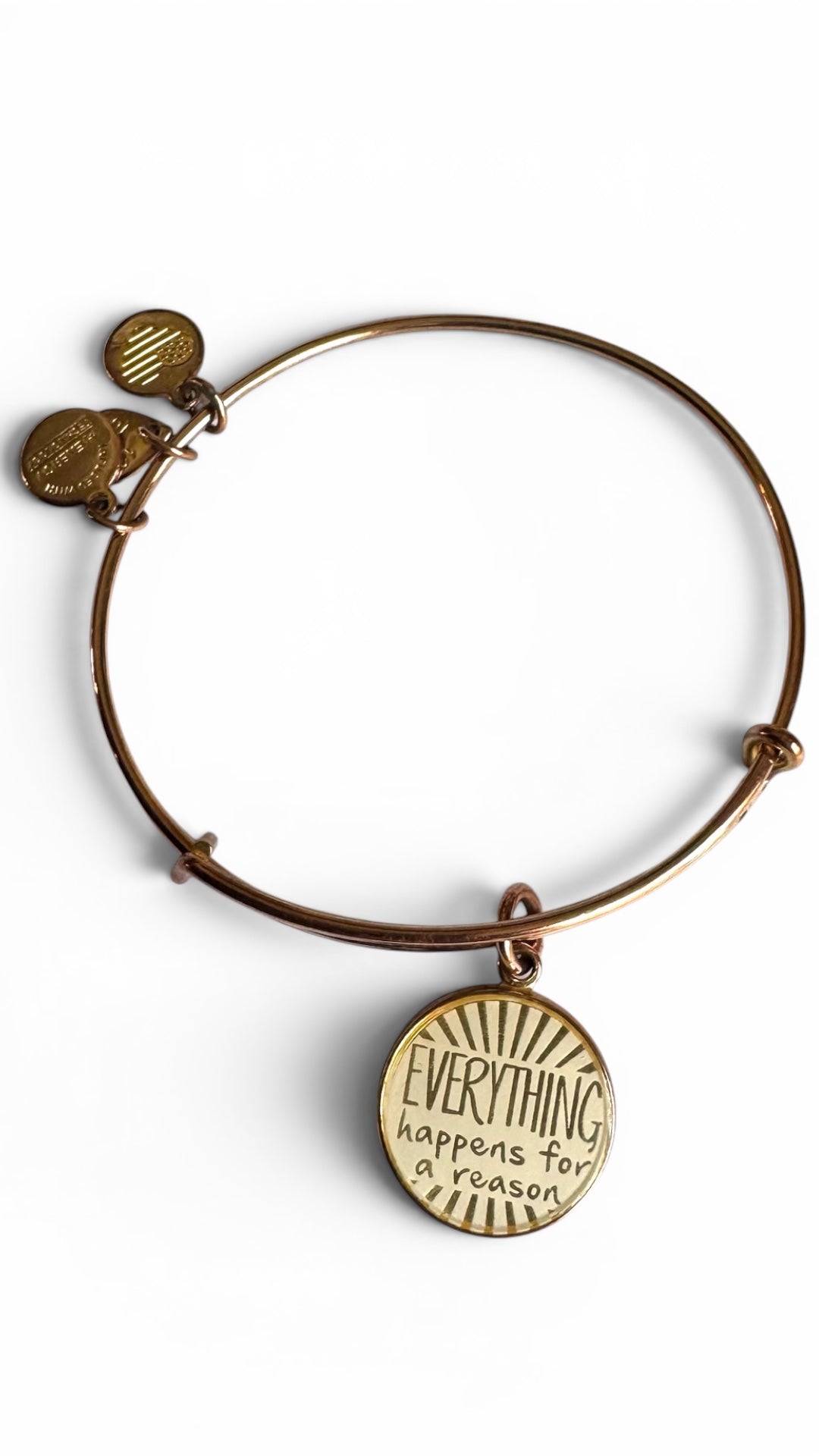 Alex and Ani - “Everything Happens For A Reason” Charm Bangle Bracelet - 2 Styles
