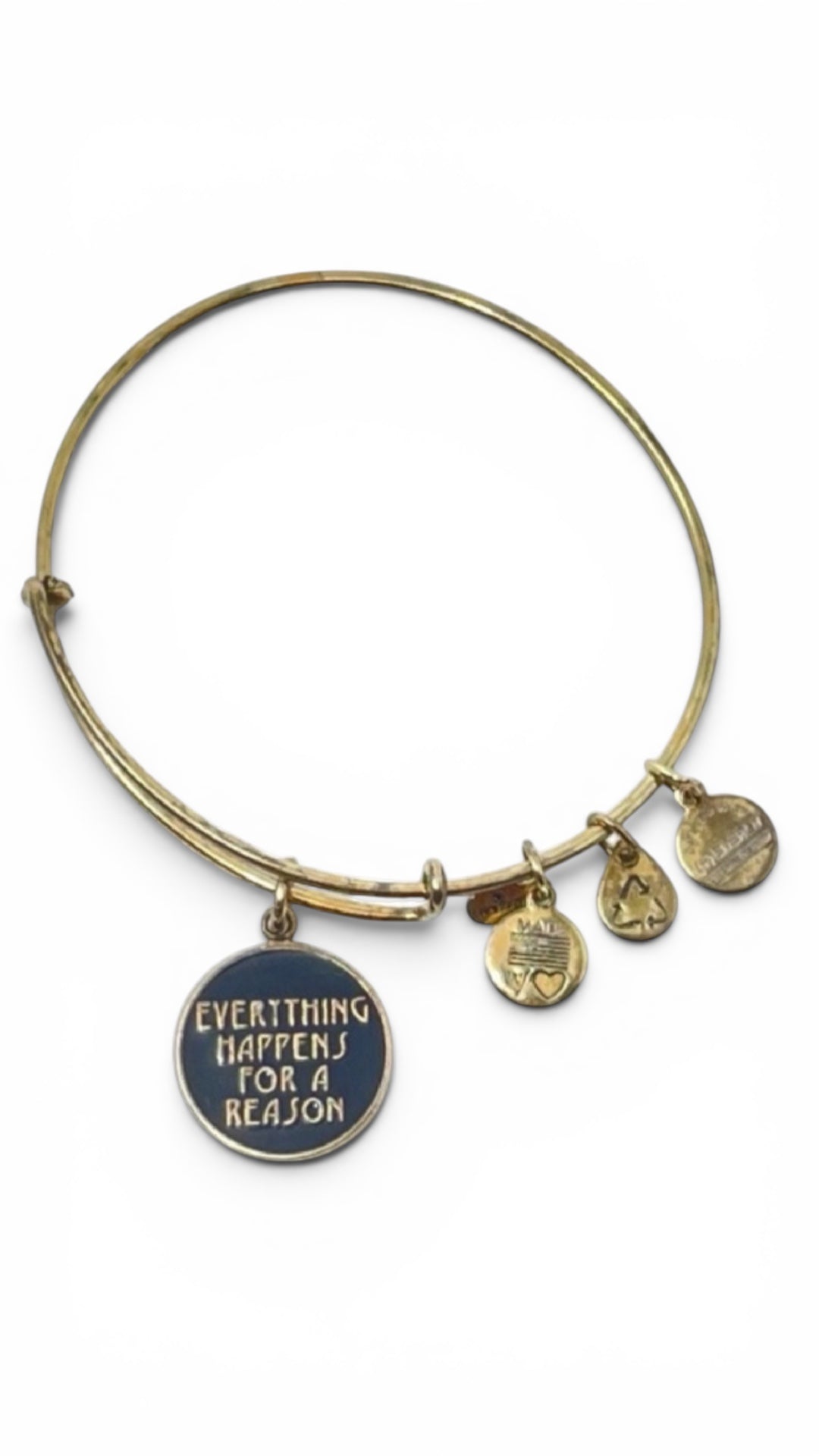 Alex and Ani - “Everything Happens For A Reason” Charm Bangle Bracelet - 2 Styles