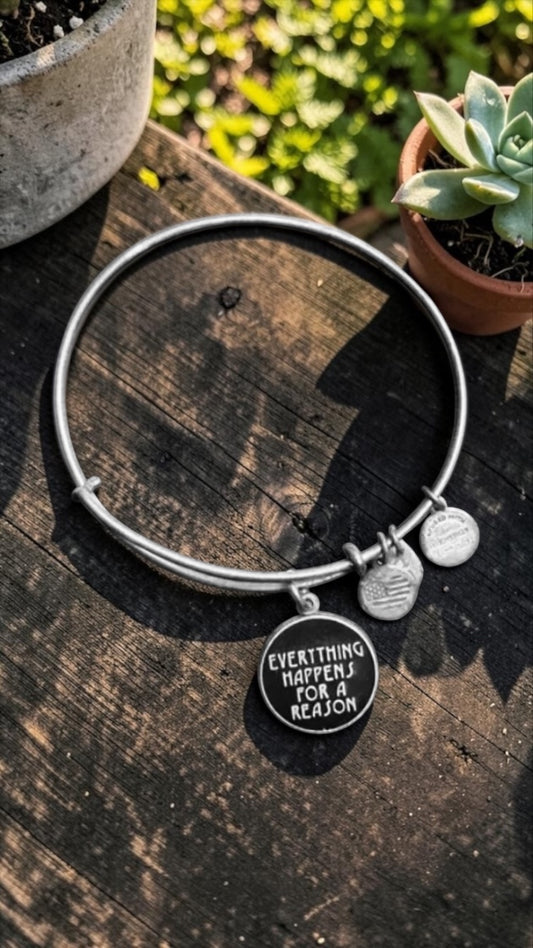 Alex and Ani - “Everything Happens For A Reason” Charm Bangle Bracelet - 2 Styles