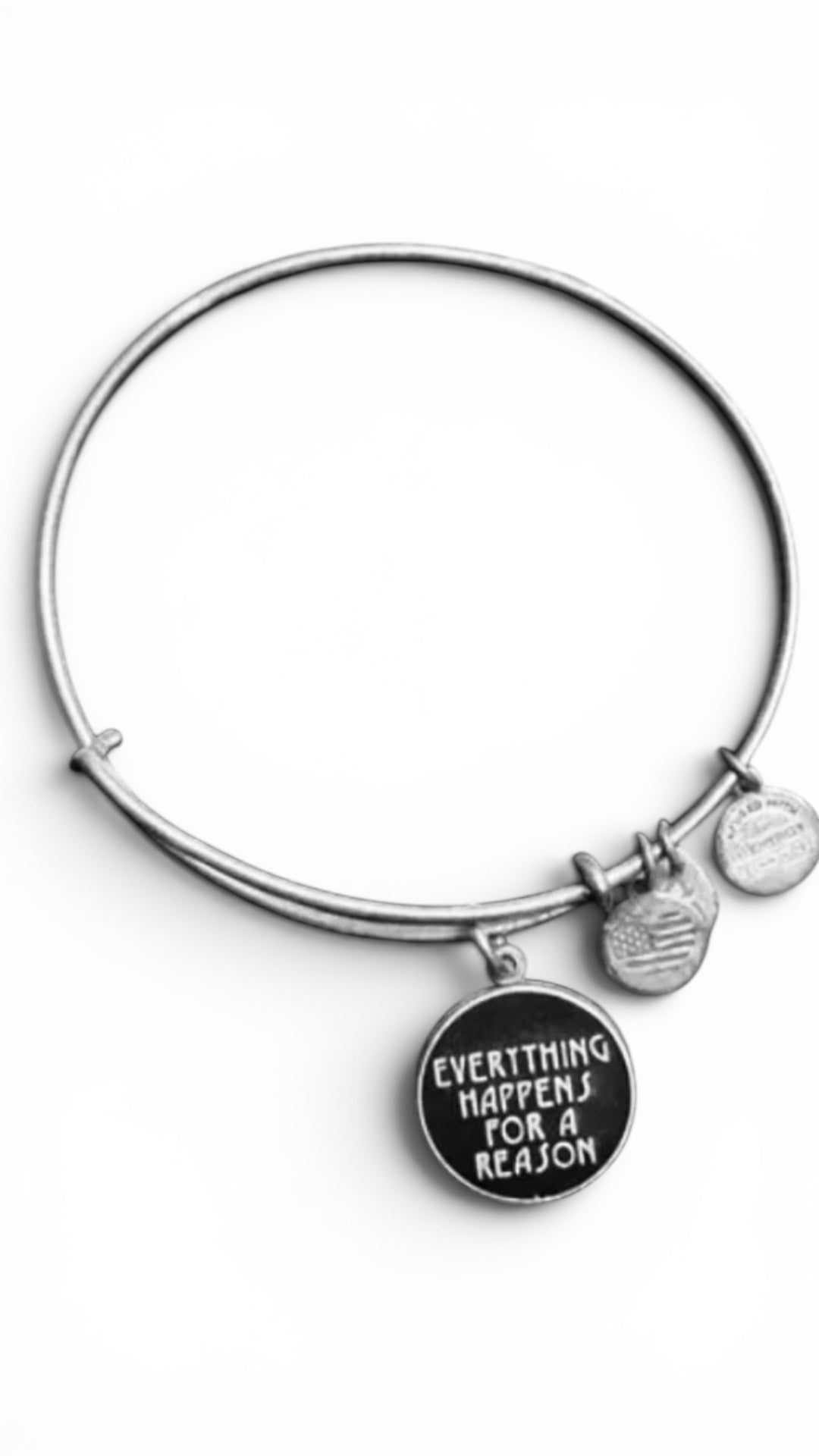 Alex and Ani - “Everything Happens For A Reason” Charm Bangle Bracelet - 2 Styles