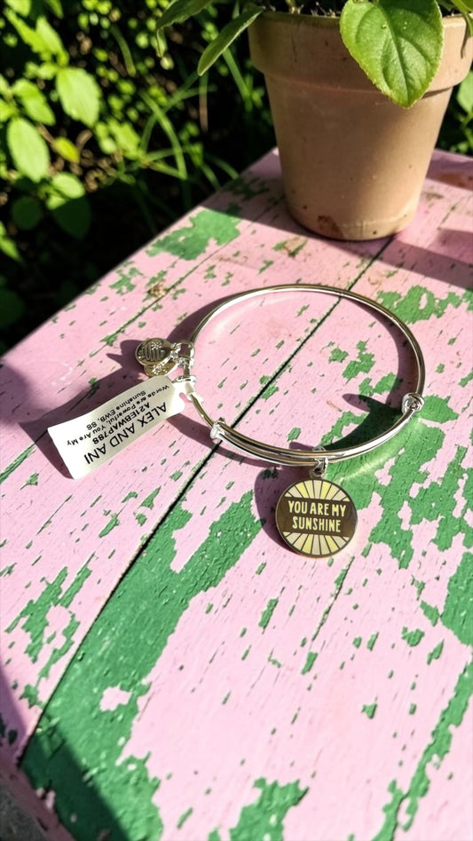 Alex and Ani - “You Are My Sunshine” Charm Bangle Bracelet - 2 Styles