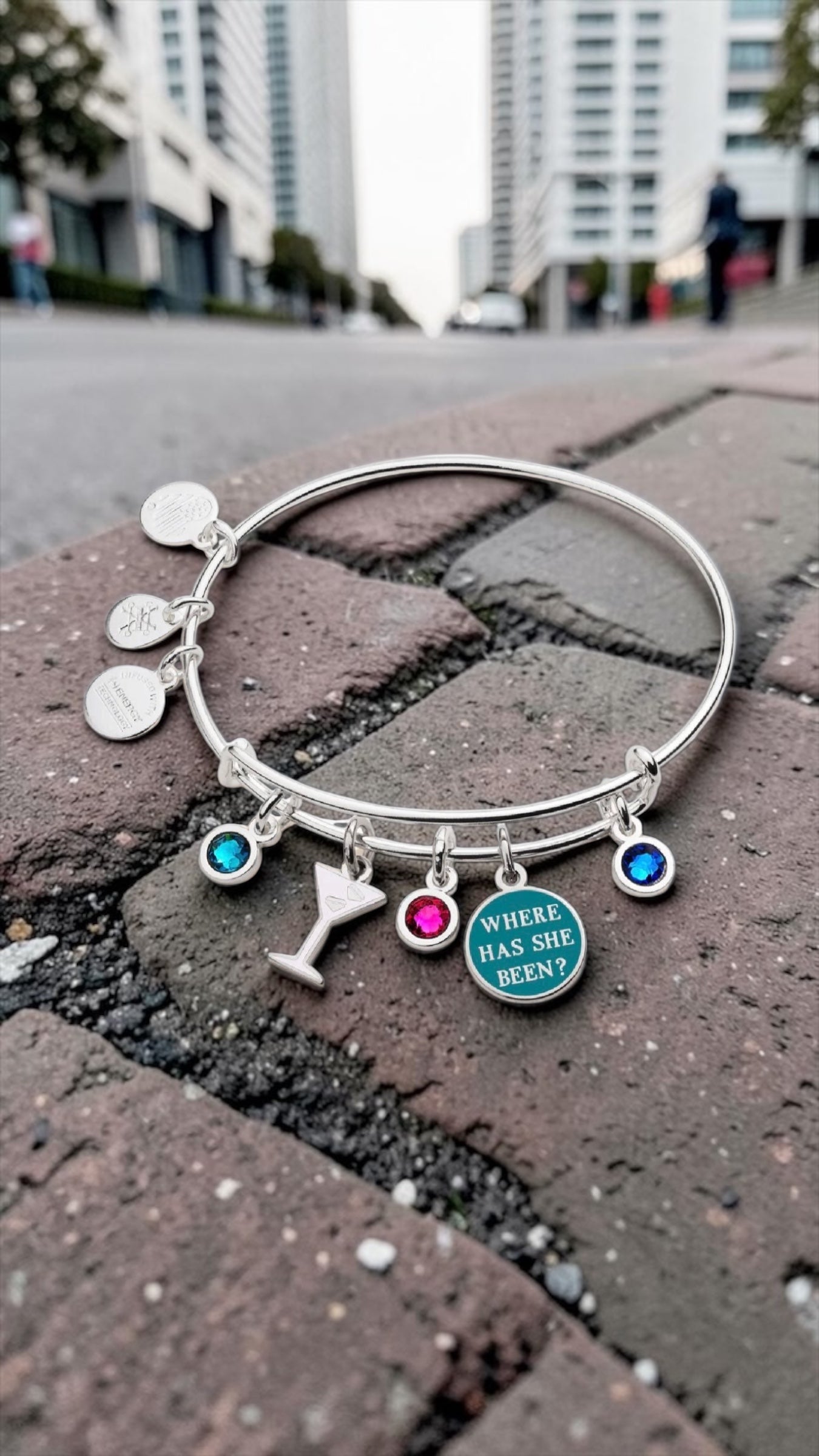Alex and Ani - Gossip Girl 'Where Has She Been' Multi-Charm Bangle Bracelet