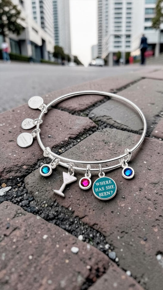 Alex and Ani - Gossip Girl 'Where Has She Been' Multi-Charm Bangle Bracelet