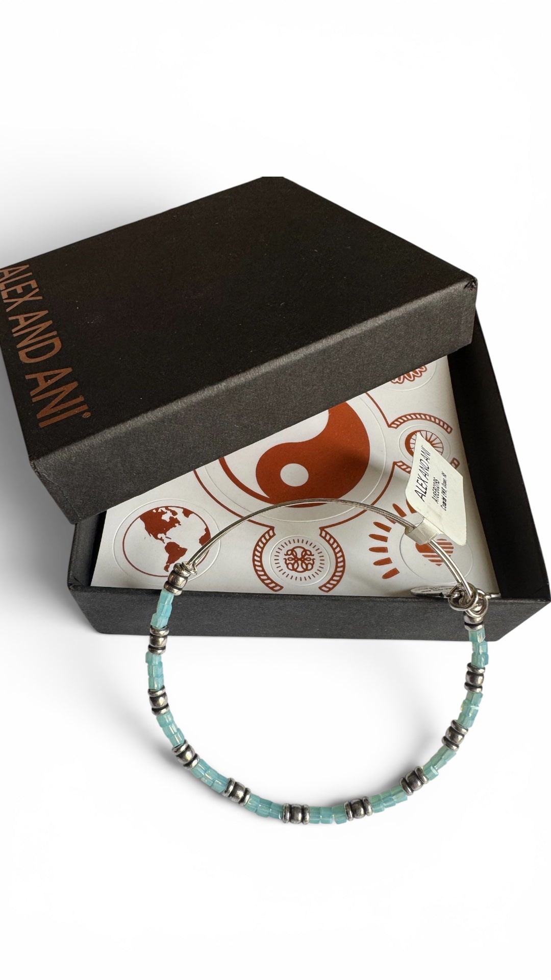 Alex and Ani - Coastal Ocean Crystal Beaded Bangle Bracelet