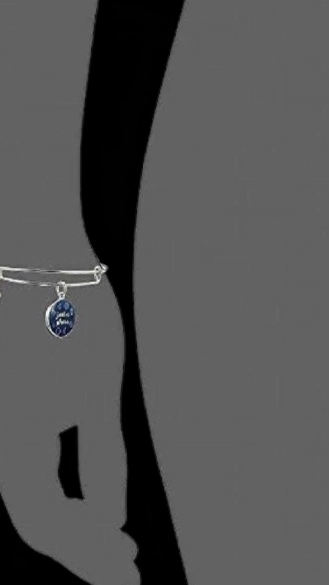 Alex and Ani - Art Infused “Just A Phase” Charm Bangle Bracelet