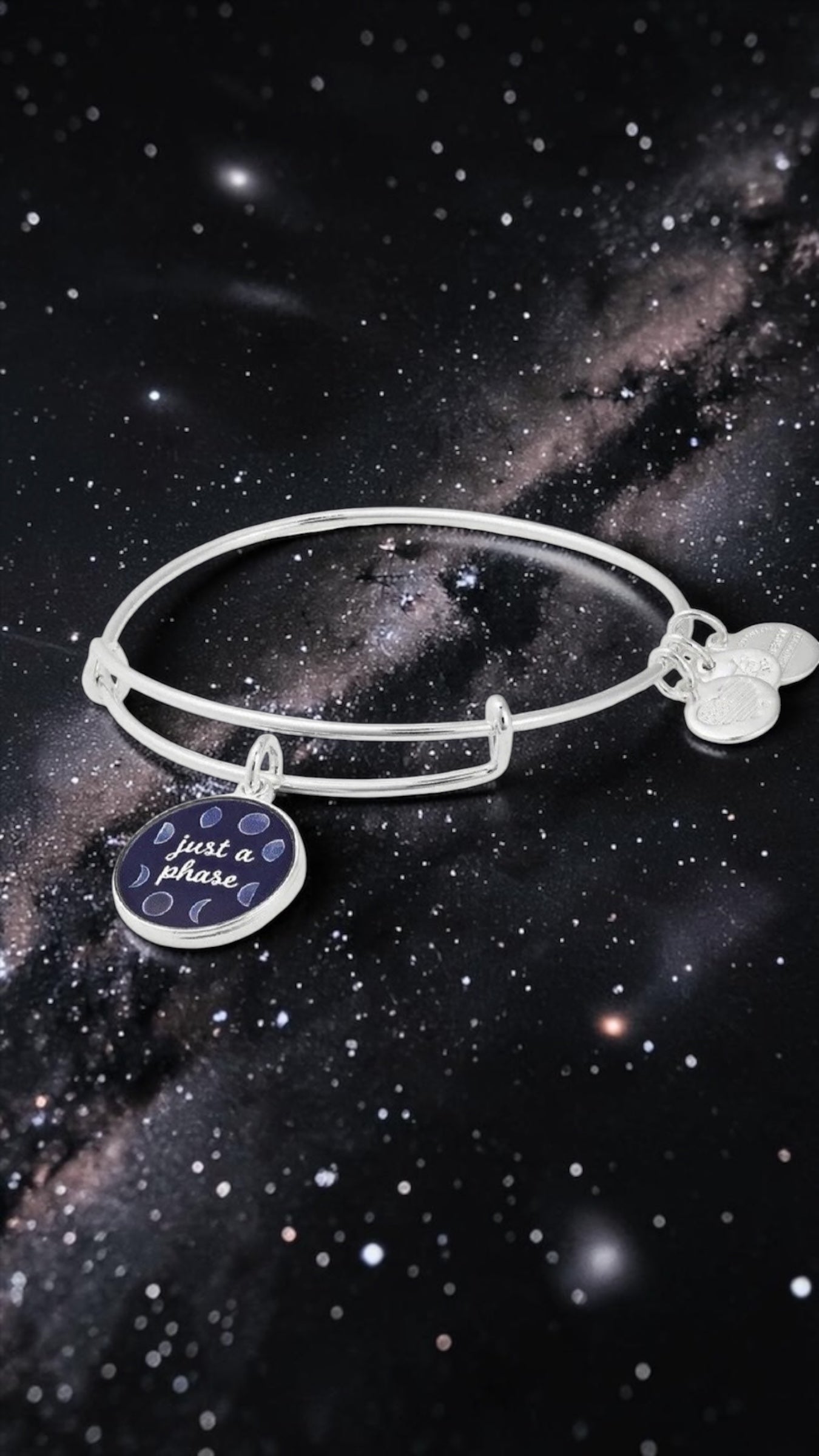 Alex and Ani - Art Infused “Just A Phase” Charm Bangle Bracelet