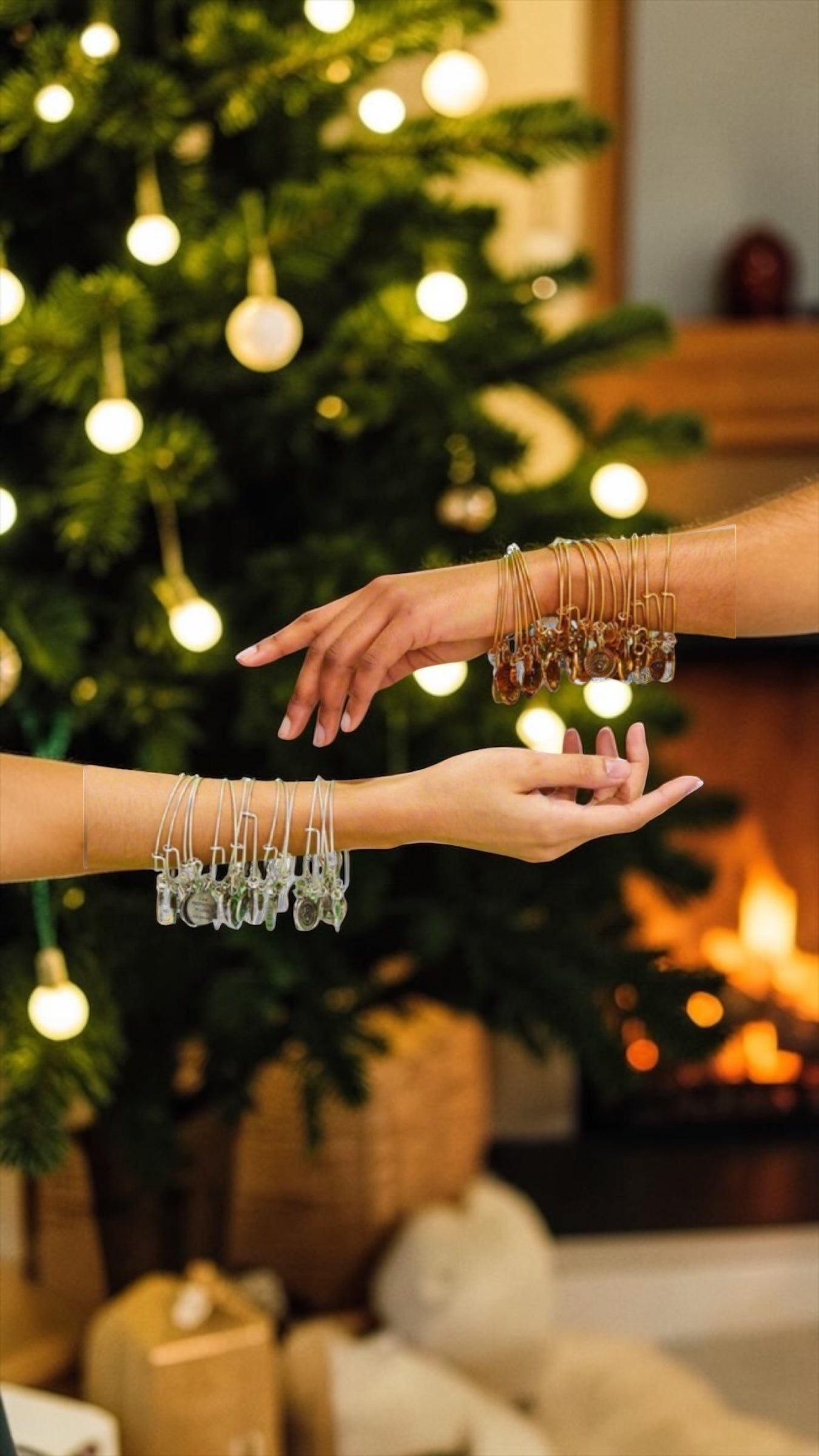Alex and Ani - Candy Cane Bangle Bracelet