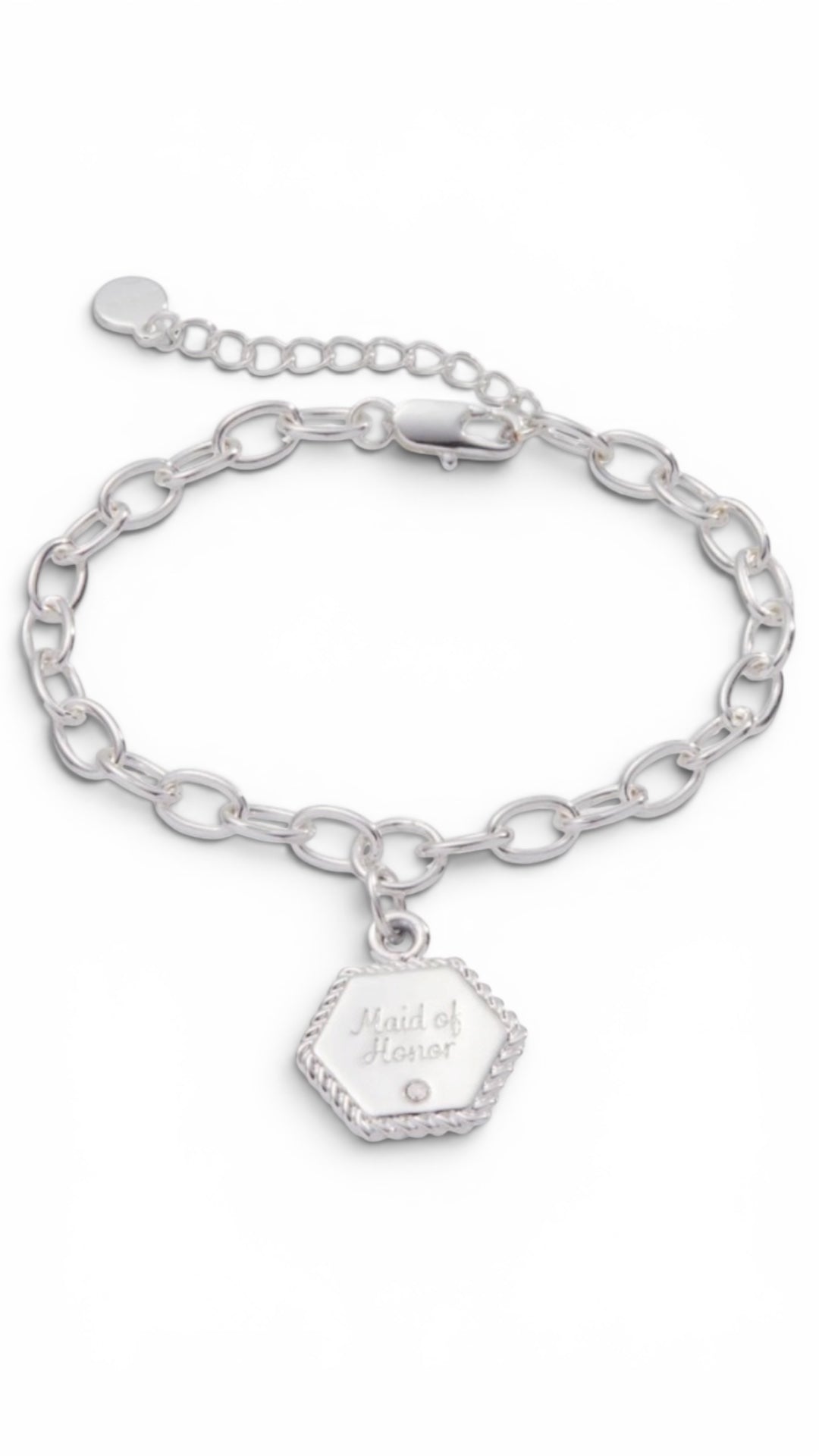 Alex and Ani Maid of Honor Silver Charm Chain Bracelet