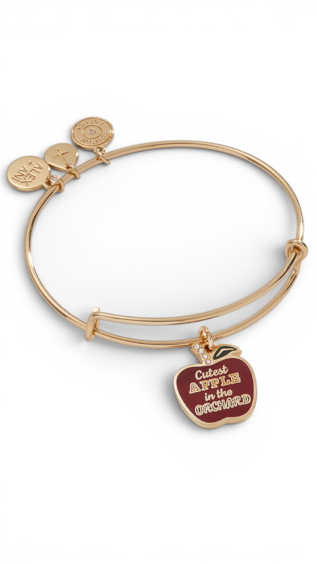 Alex and Ani - "Cutest Apple in the Orchard" Charm Bangle Bracelet