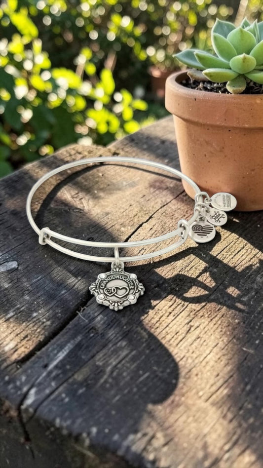 Alex and Ani - Because I Love You ‘Granddaughter’ III Charm Bangle Bracelet