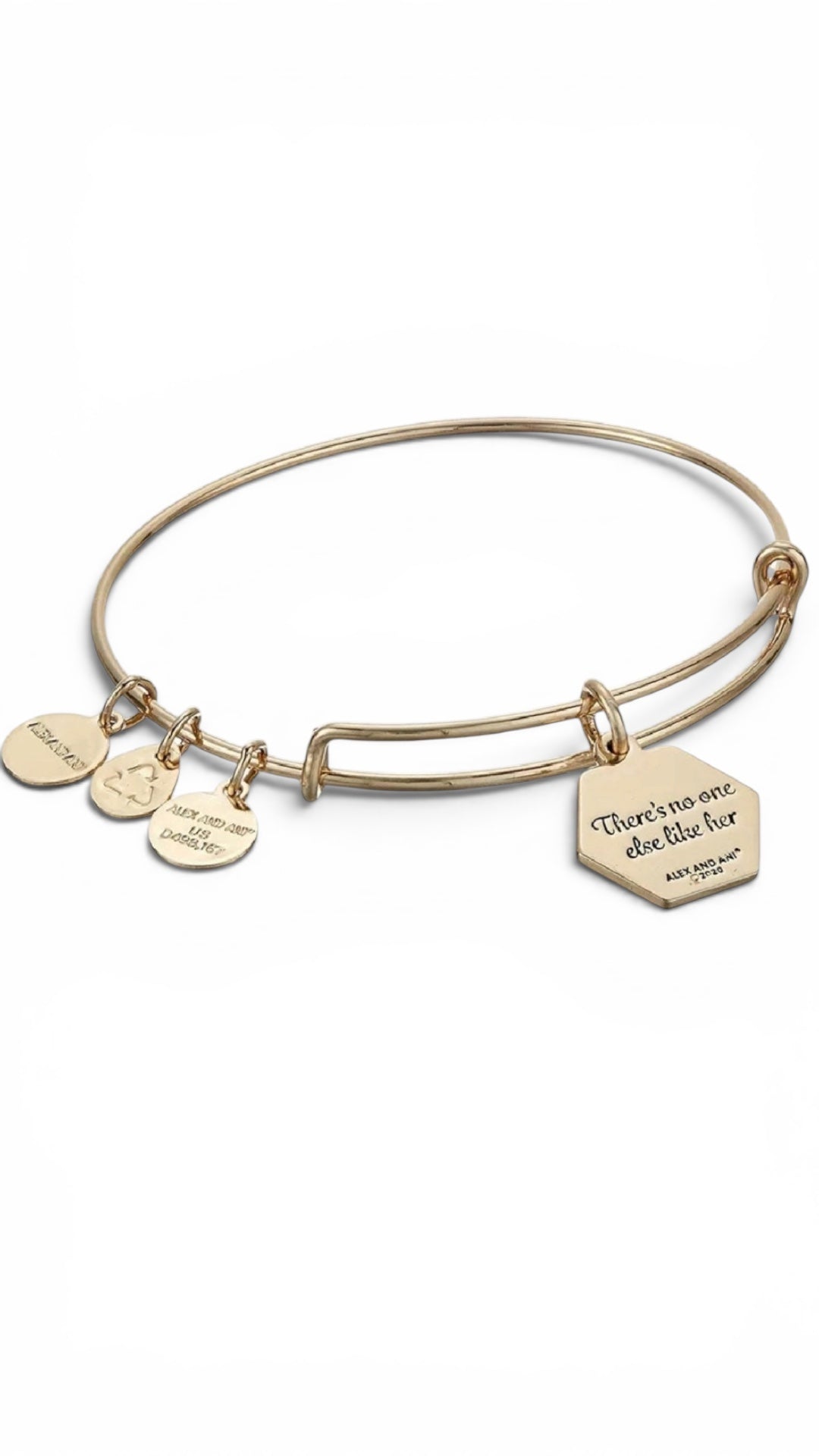 Alex and Ani - Goddaughter, 'There's No One Else Like Her' Charm Bangle Bracelet