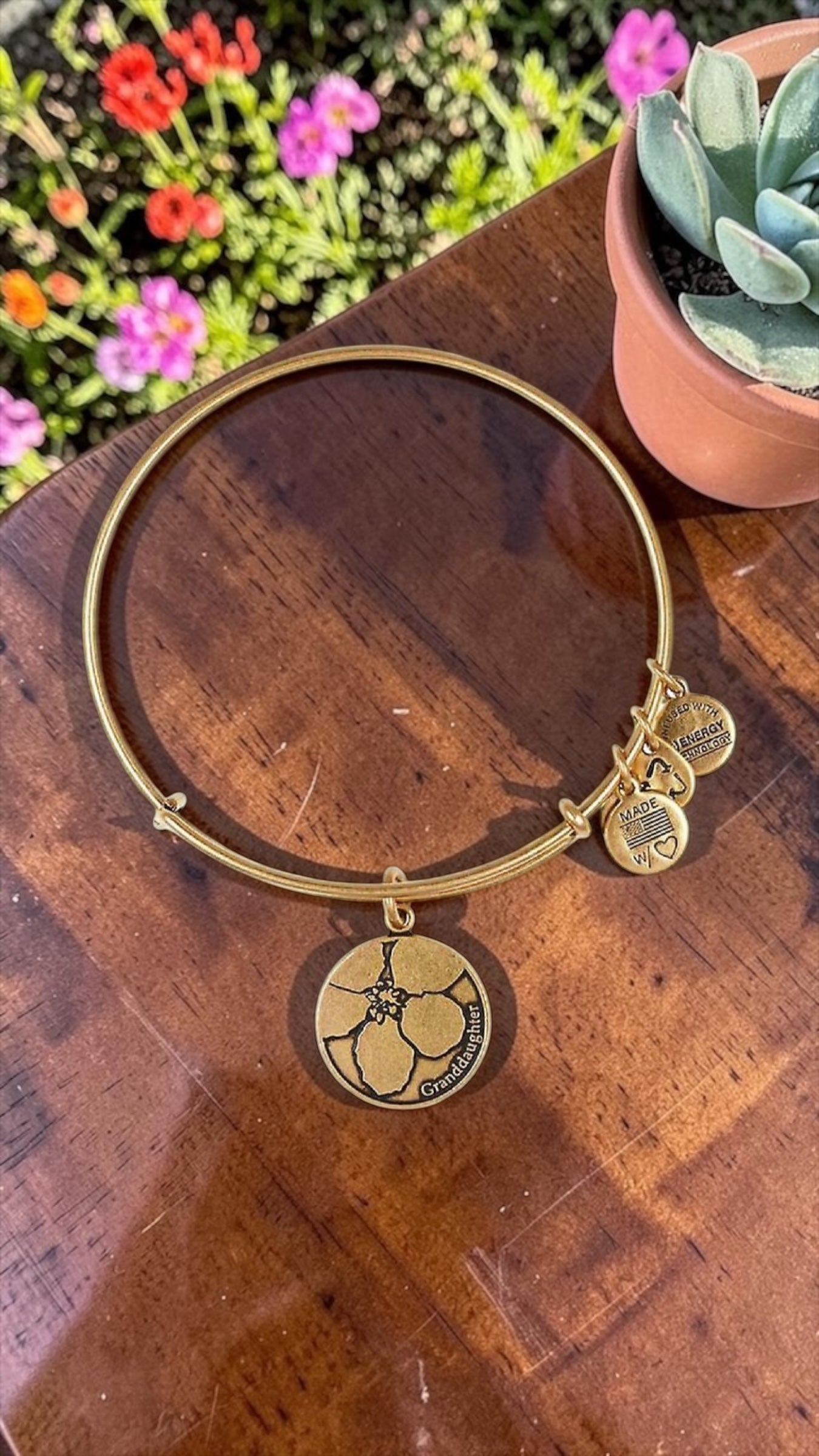 Alex and Ani - Because I Love You ‘Granddaughter’ Charm