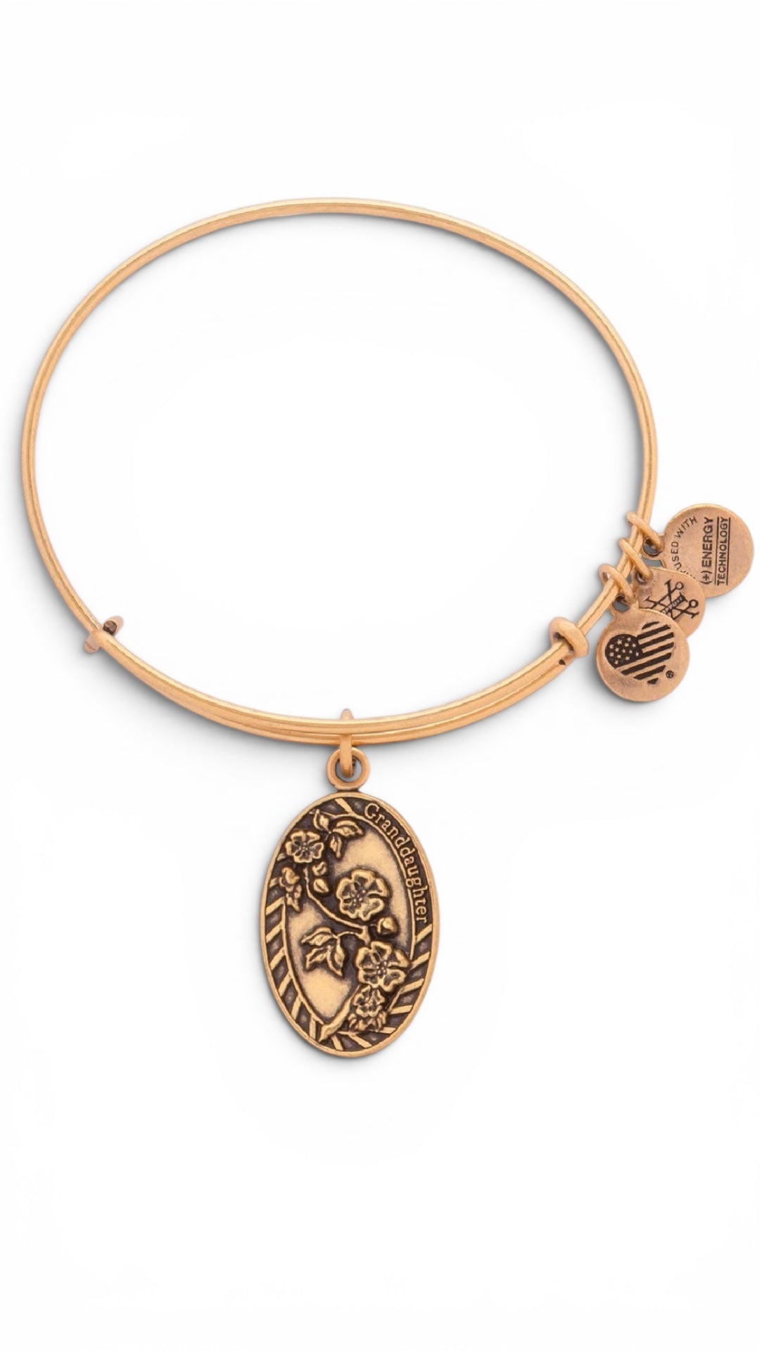 Alex and Ani - Because I Love You ‘Granddaughter’ II Charm Bangle Bracelet