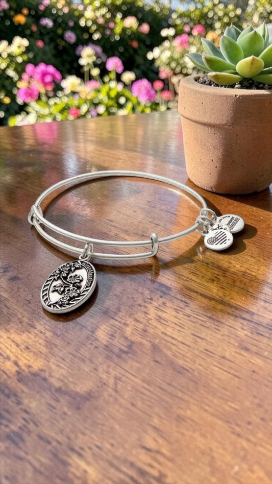 Alex and Ani - Because I Love You ‘Granddaughter’ II Charm Bangle Bracelet