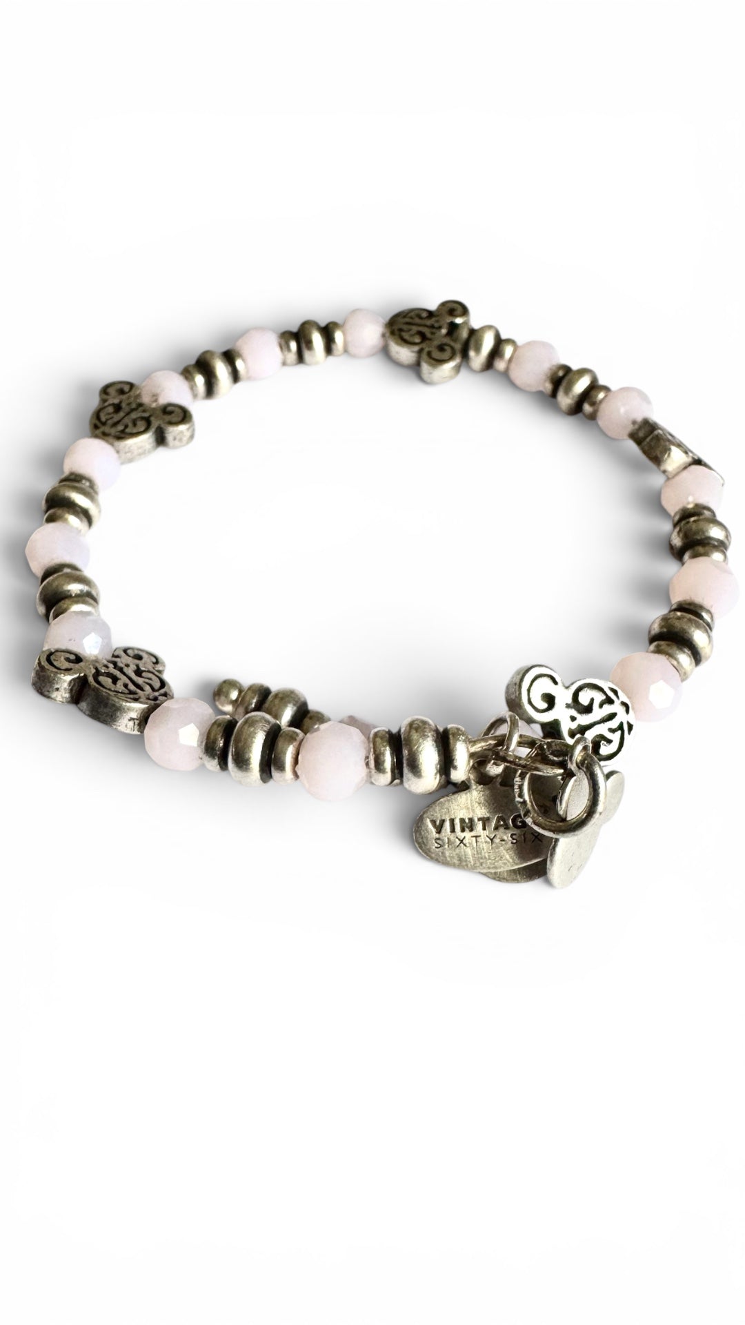 Alex and Ani - Park Exclusive - Pink Crystal Vintage 66 Wrap Bangle Bracelet