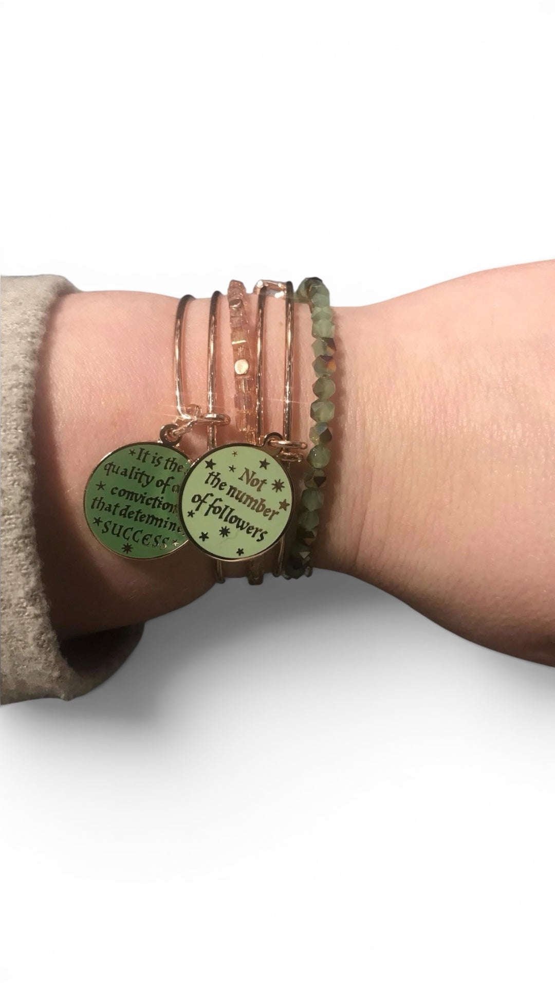 Alex and Ani - Harry Potter, ‘It is the Quality of One's Convictions’ Charm Bangle Bracelet