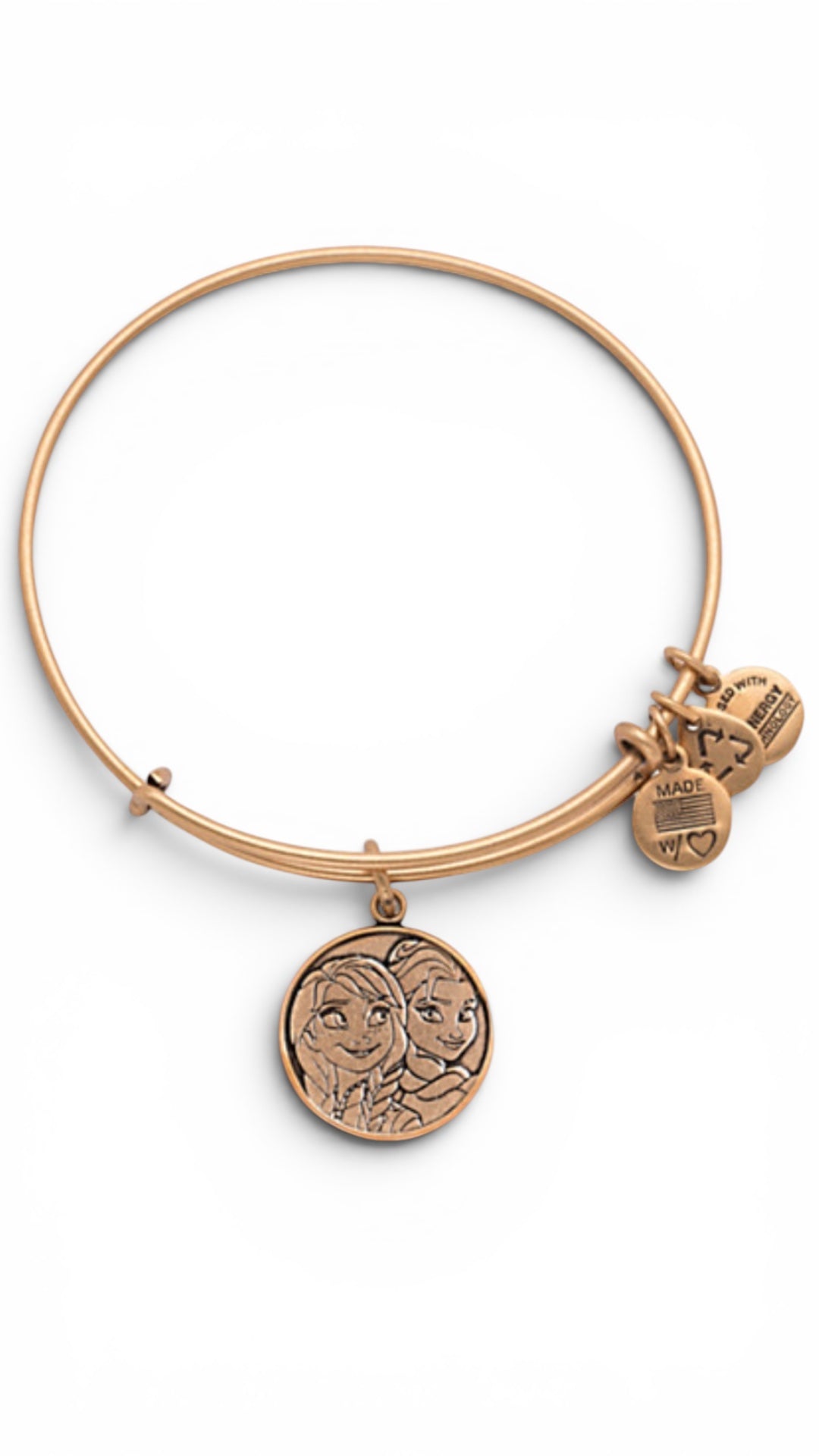 Alex and Ani - Park Exclusive Elsa and Anna, Frozen Charm Bangle Bracelet