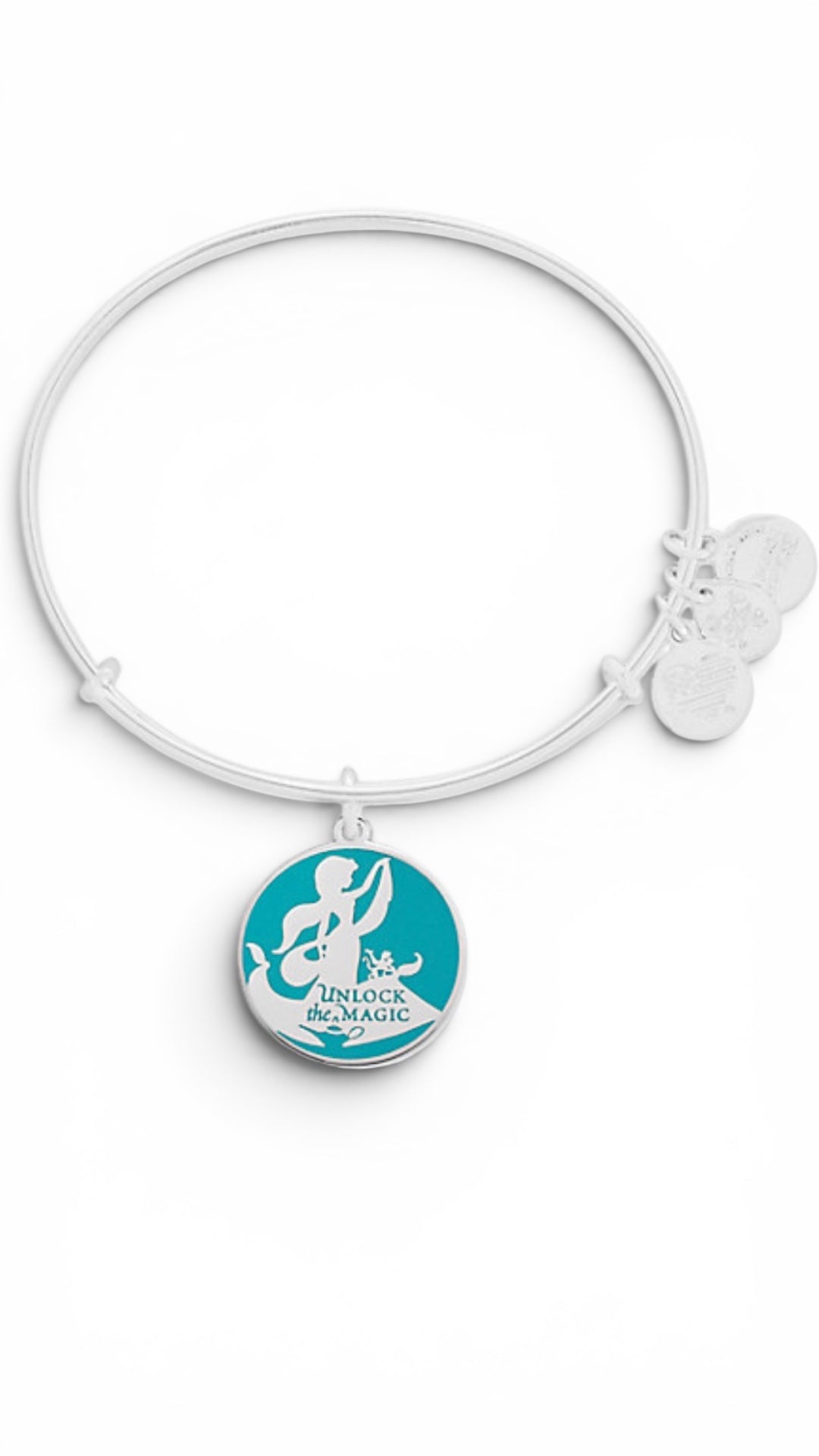 Alex and Ani - Disney Park Exclusive, Jasmine ‘Unlock the Magic’ Charm Bangle Bracelet