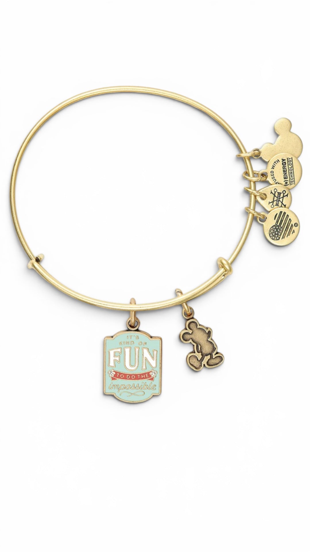 Alex And Ani - Mickey Mouse Impossible Duo Charm Bangle Bracelet, Park Exclusive