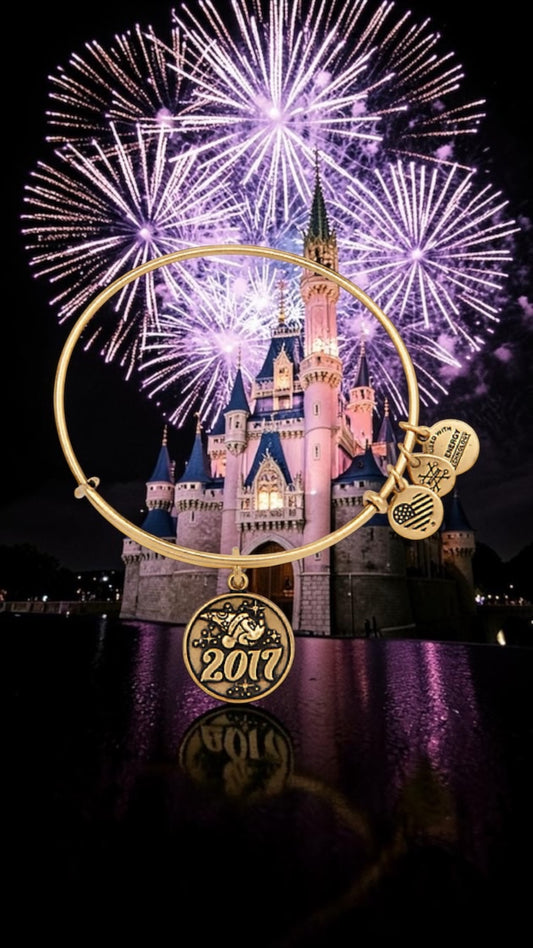 Alex and Ani - Sorcerer Mickey Mouse 2017 Disney Park Exclusive Charm Bangle Bracelet