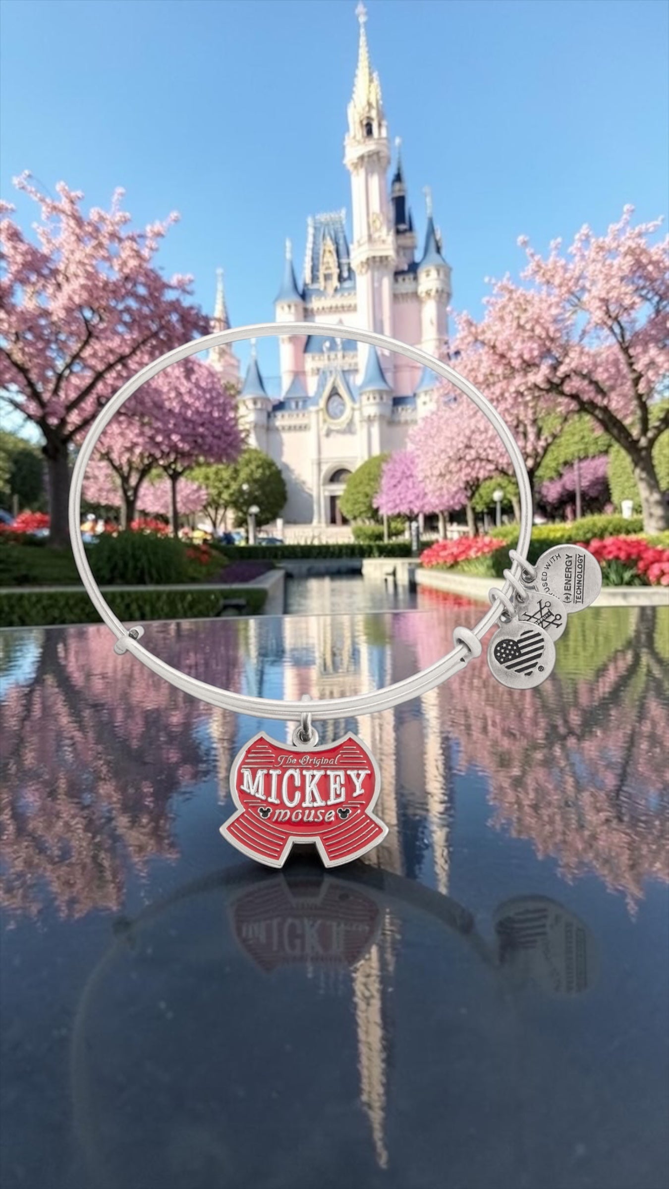 Alex and Ani -  I am Mickey Shorts Disney Park Exclusive Charm Bangle Bracelet