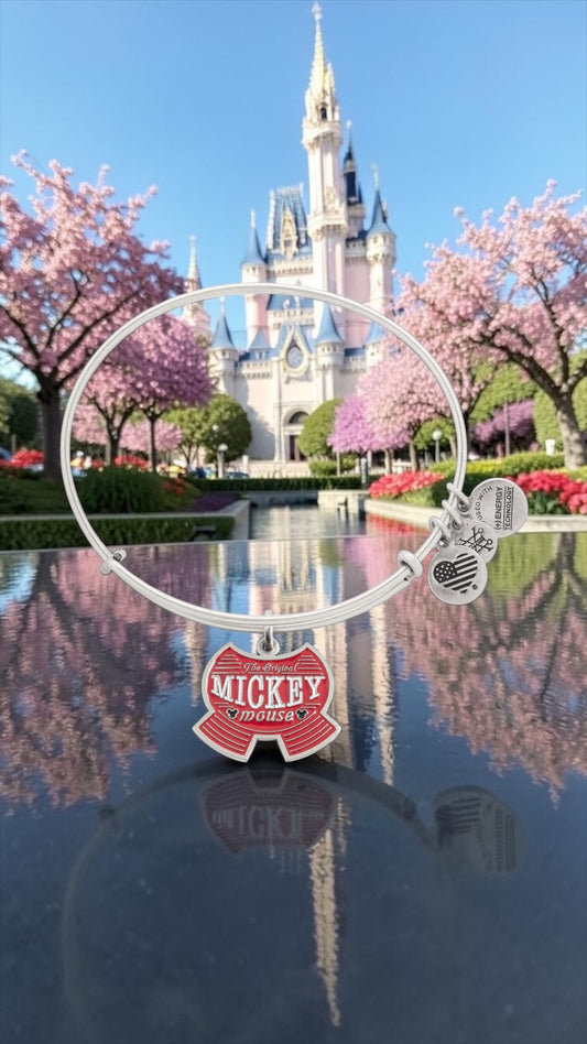 Alex and Ani -  I am Mickey Shorts Disney Park Exclusive Charm Bangle Bracelet