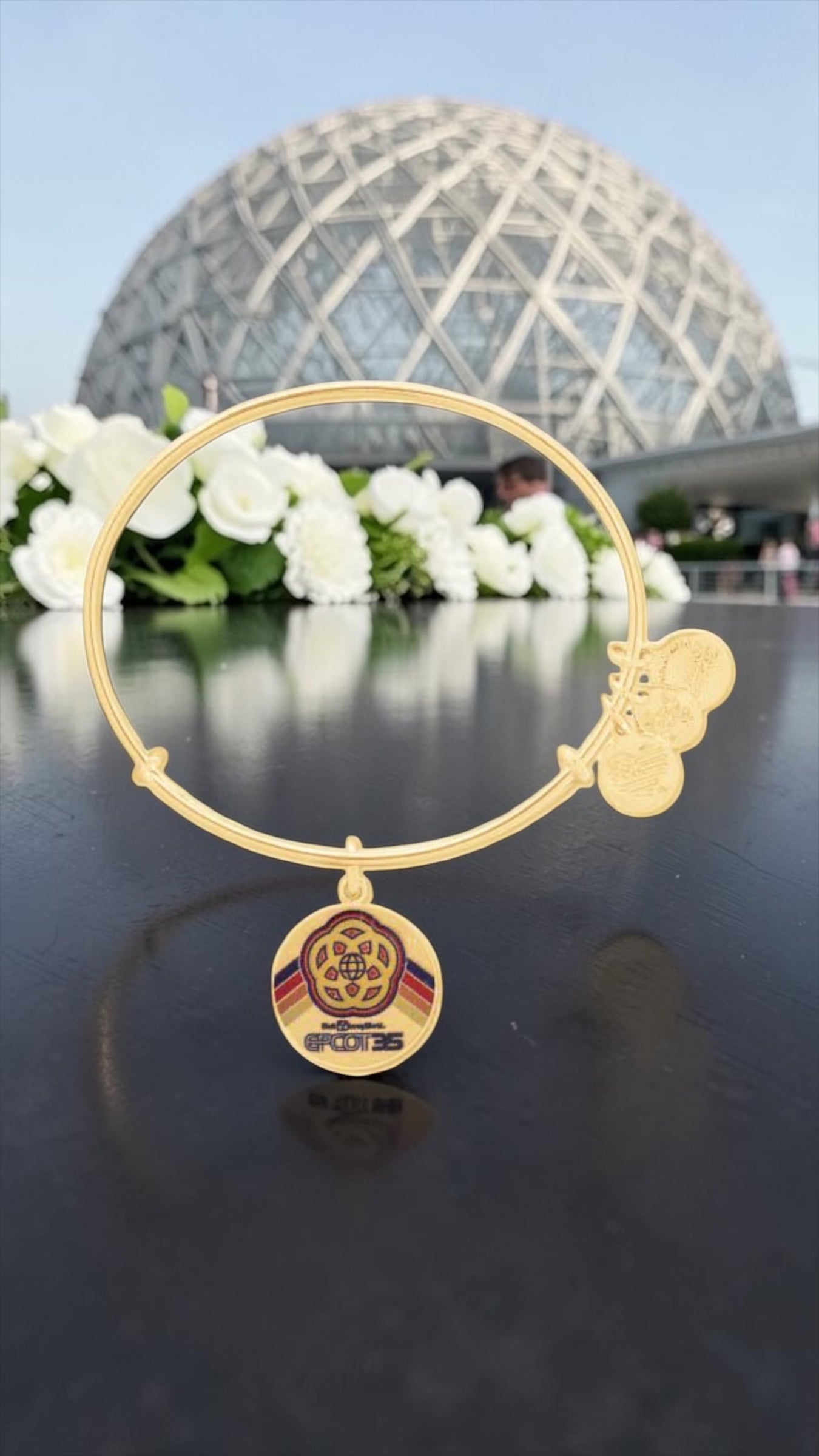Alex and Ani - Park Exclusive Epcot 35th Anniversary Charm Bangle Bracelet