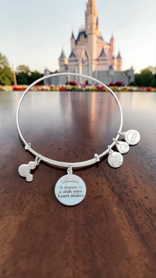 Alex and Ani - ‘A dream is a wish your heart makes’ Charm Bangle Bracelet, Park Exclusive