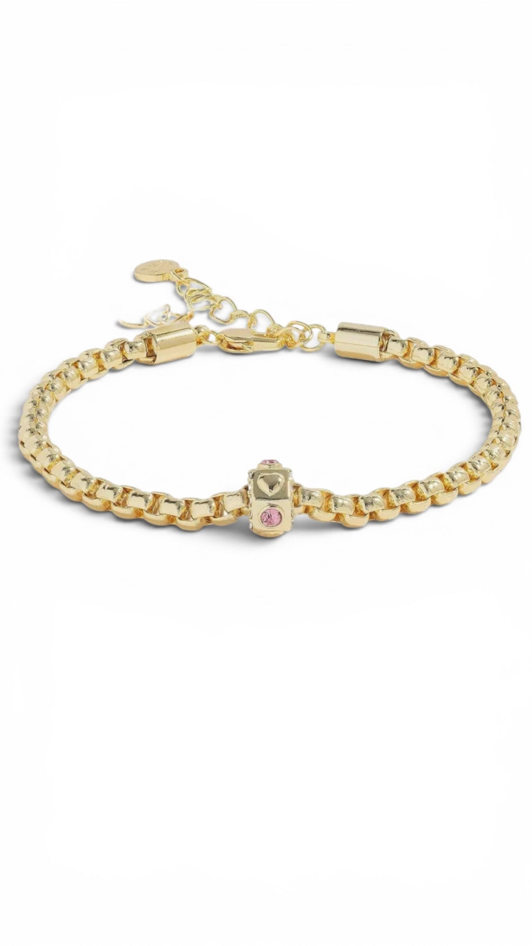 Alex and Ani - Heart and Crystal Chain Bracelet