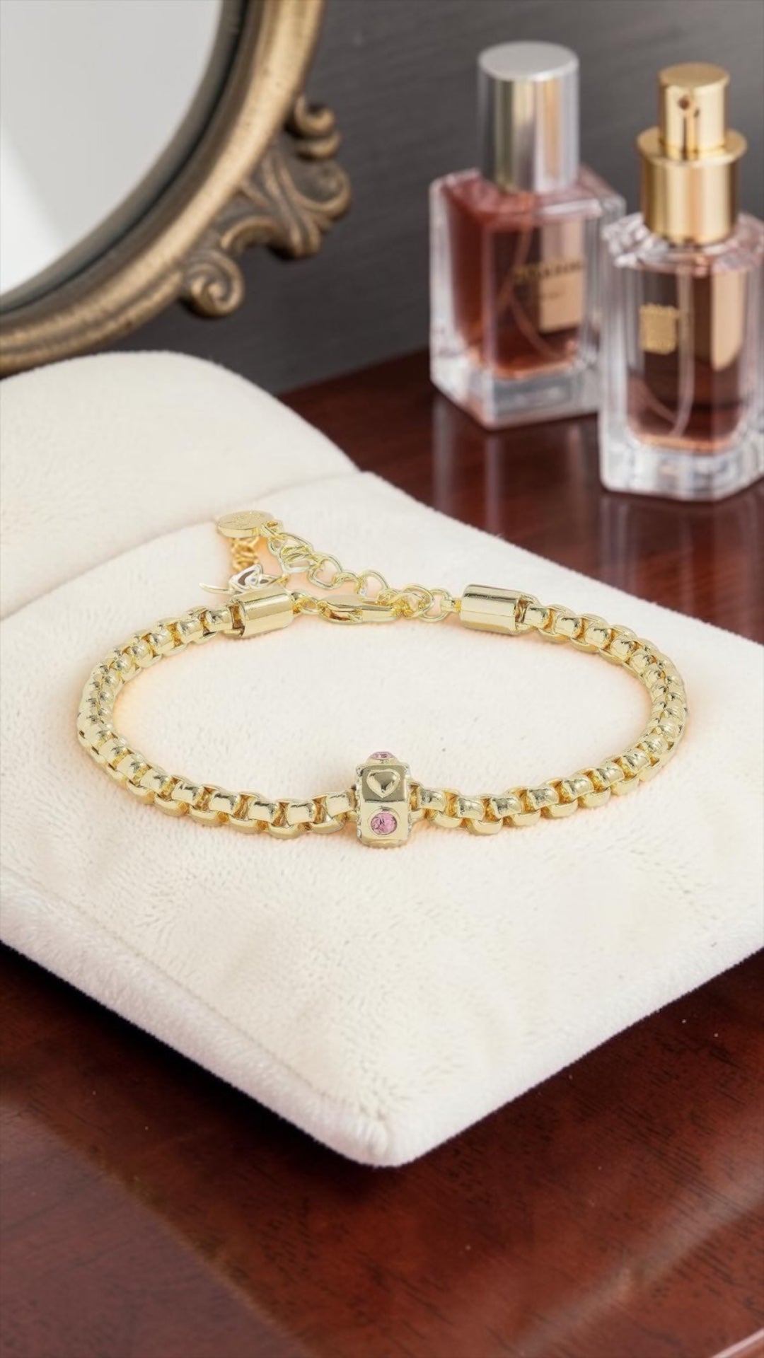 Alex and Ani - Heart and Crystal Chain Bracelet