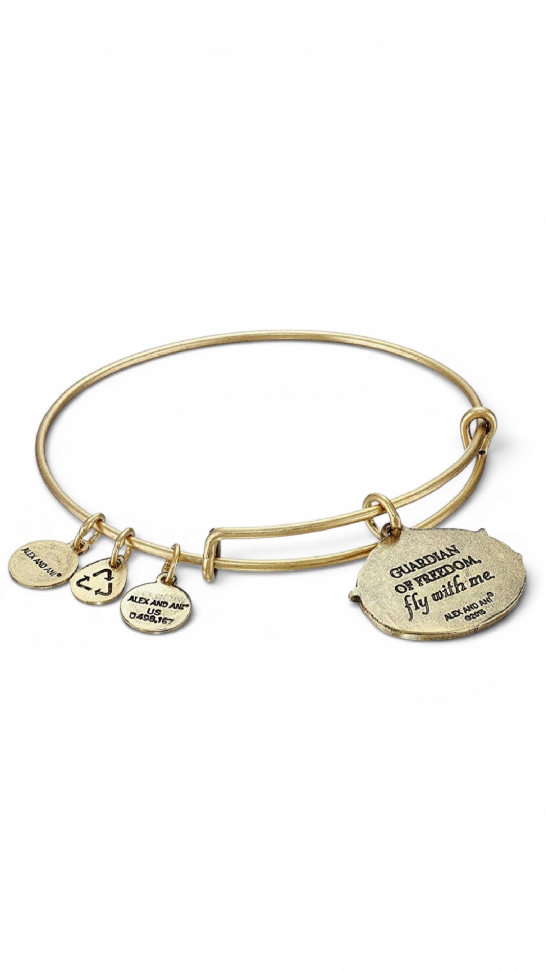 Alex and Ani - Guardian of Freedom Fly With Me Charm Bangle Bracelet