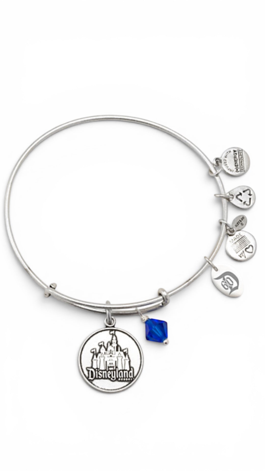 Alex and Ani - Disneyland Anniversary Castle Charm Bangle Bracelet