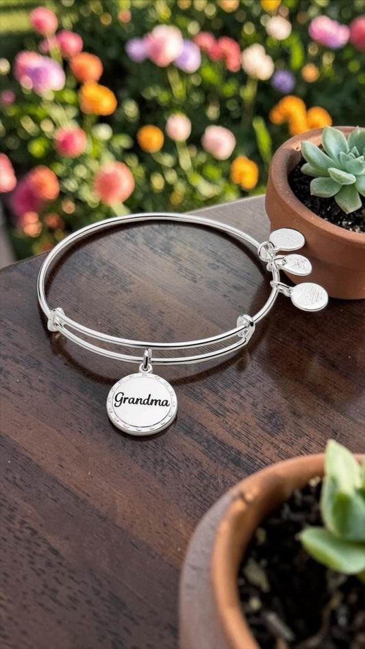 Alex and Ani - Grandma Charm Bangle Bracelet