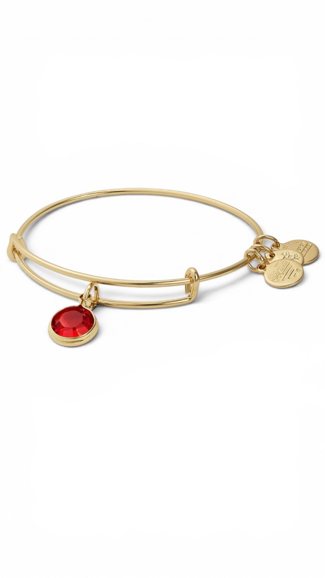 Alex and Ani - July Birthstone Siam Swarovski Crystal Charm Bangle Bracelet