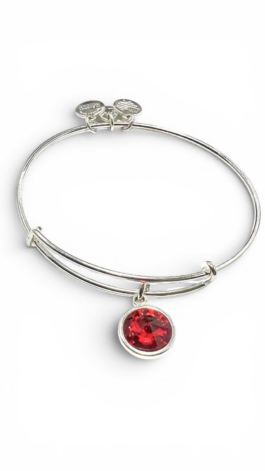 Alex and Ani - July Birthstone Siam Swarovski Crystal Charm Bangle Bracelet