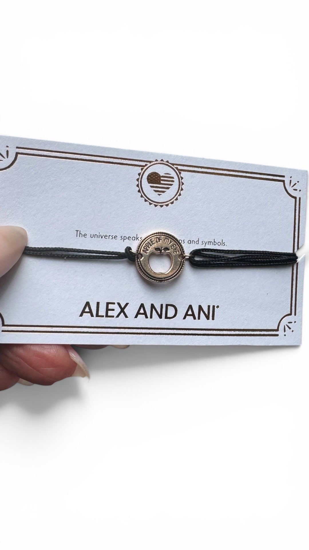 Alex and Ani - ‘Apple of My Eye’ Charm Kindred Pull Cord Bracelet