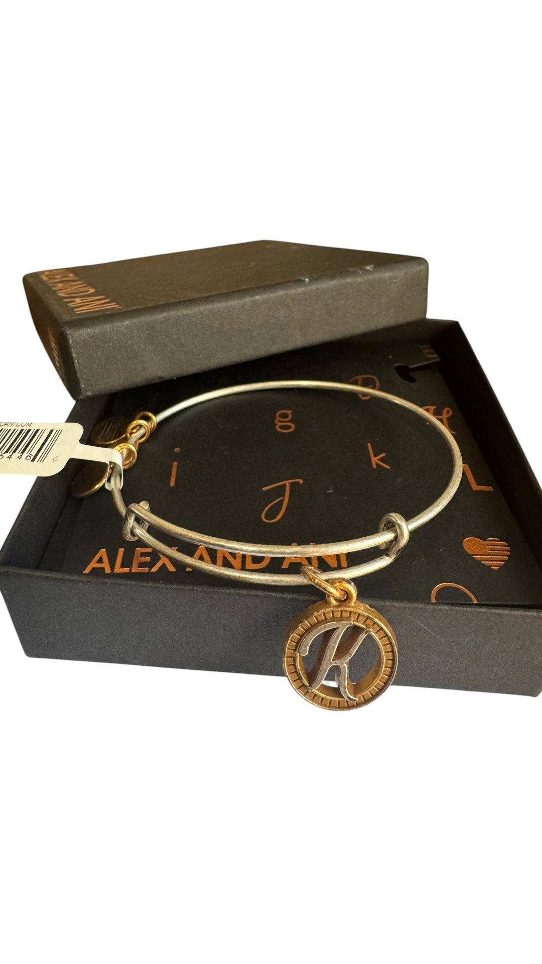 Alex and Ani - “K” Initial Bracelet Charm Bangle