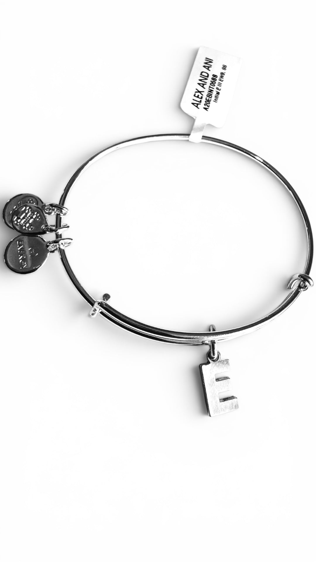 Alex and Ani - “E” Initial Charm Bangle Bracelet
