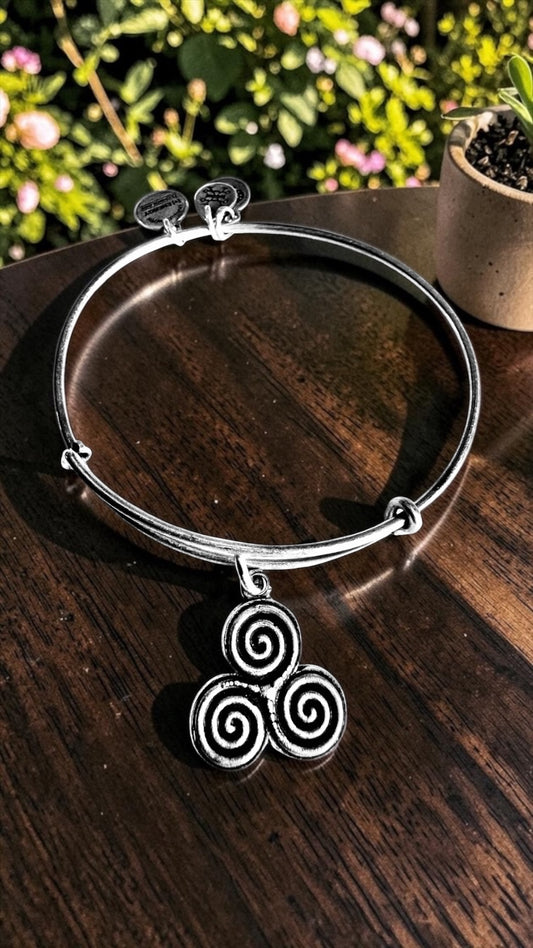 Alex and Ani - Triskelion Charm Bangle Bracelet