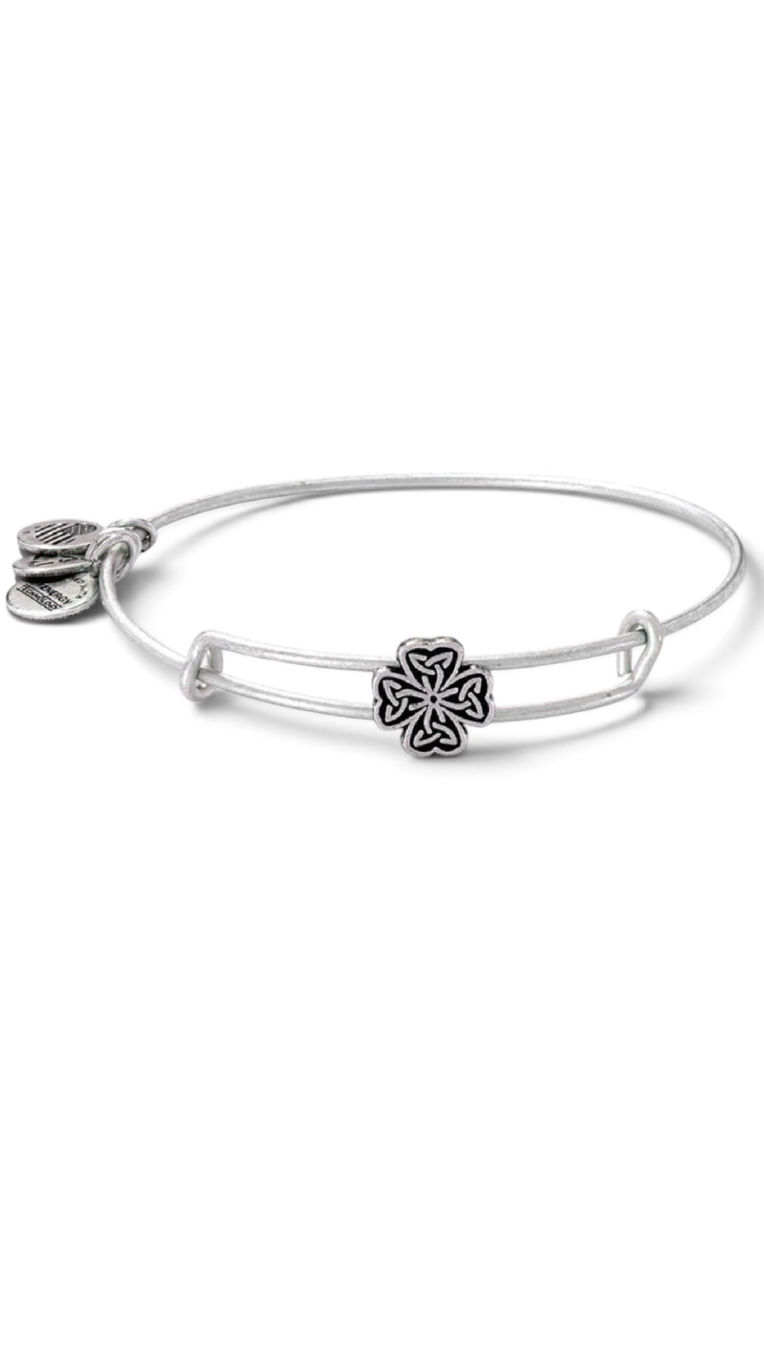 Alex and Ani - Four Leaf Clover Celtic Knot Slide Bangle Bracelet