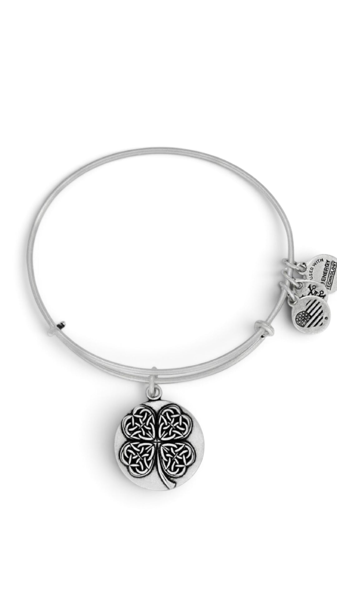 Alex and Ani - Four Leaf Clover III Charm Bangle Bracelet
