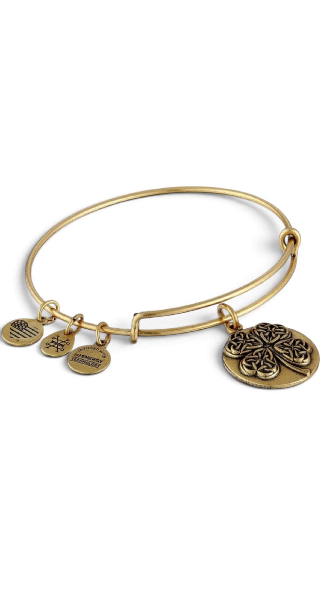 Alex and Ani - Four Leaf Clover III Charm Bangle Bracelet