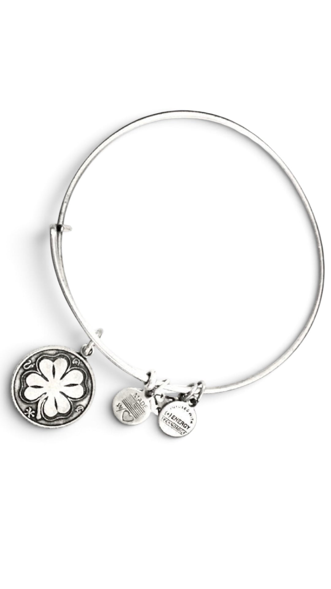 Alex and Ani - Four Leaf Clover Charm Bangle Bracelet