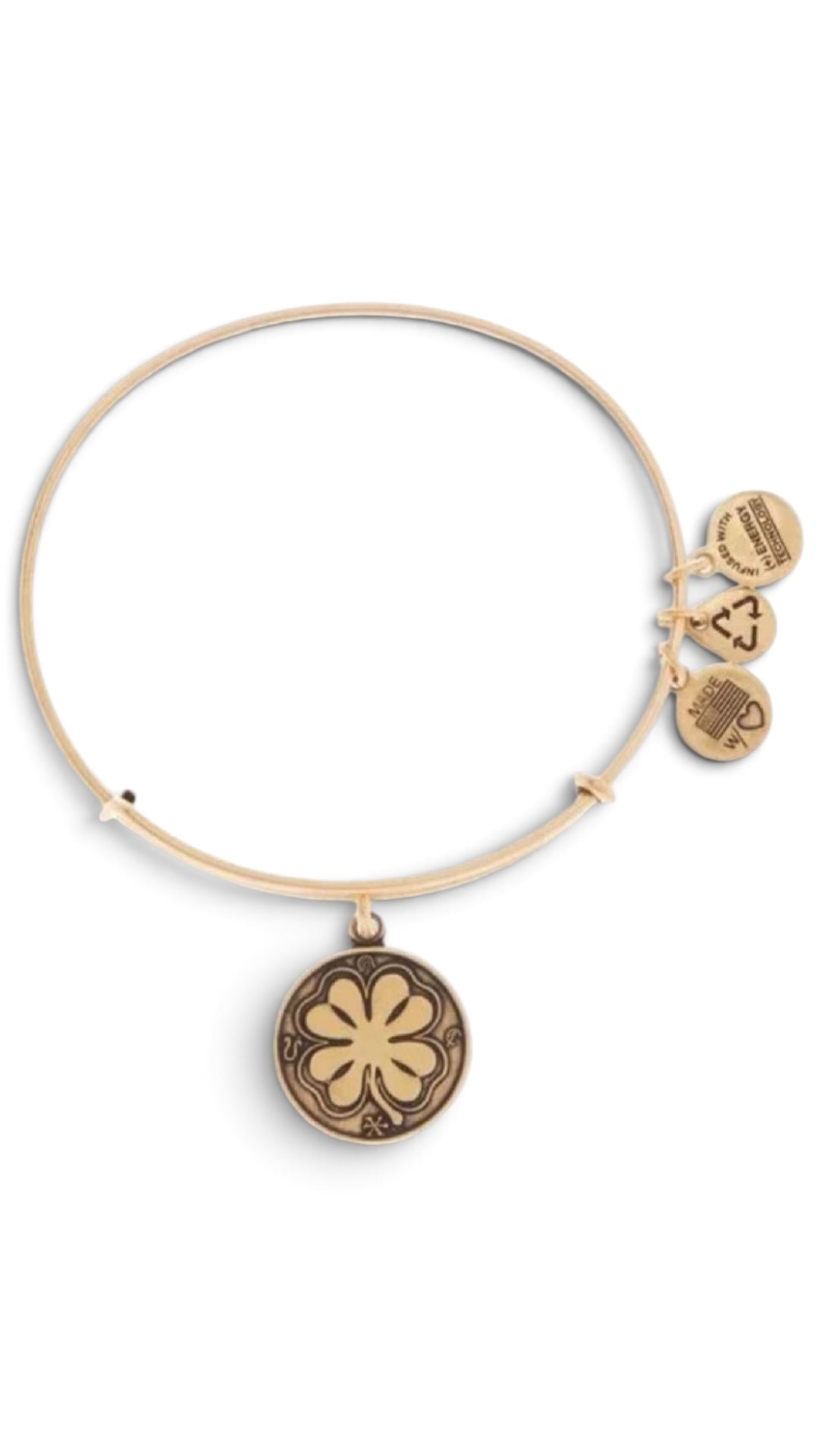 Alex and Ani - Four Leaf Clover Charm Bangle Bracelet