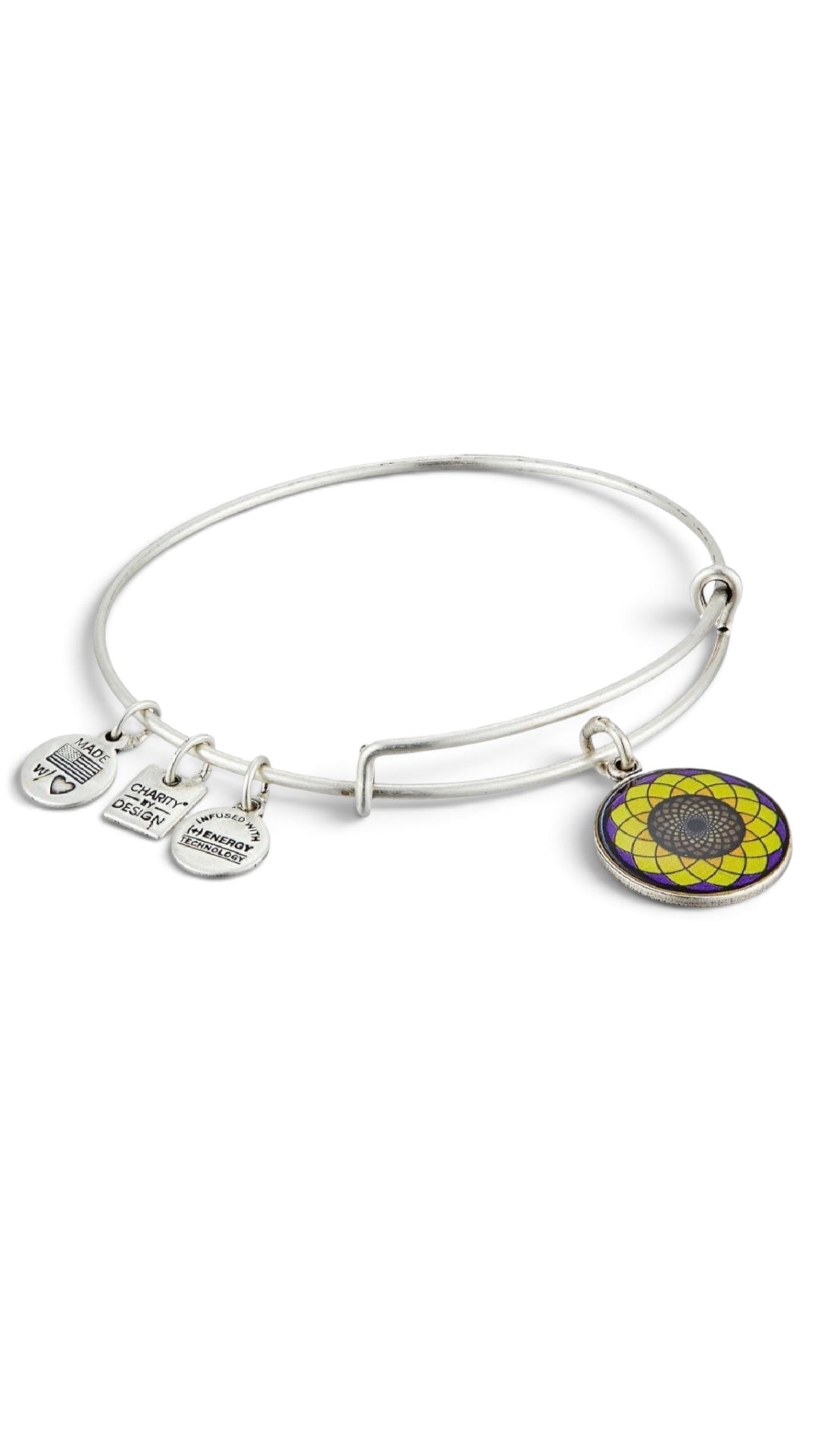 Alex and Ani - Sunflower Charm Bangle Bracelet for Alzheimer’s, Charity by Design