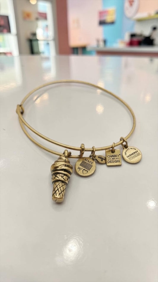Alex and Ani - Ice Cream Cone Charm Bangle Bracelet