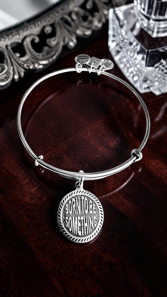 Alex and Ani - ‘Born to be Something’ Charm Bangle Bracelet, Words Have Special Meaning