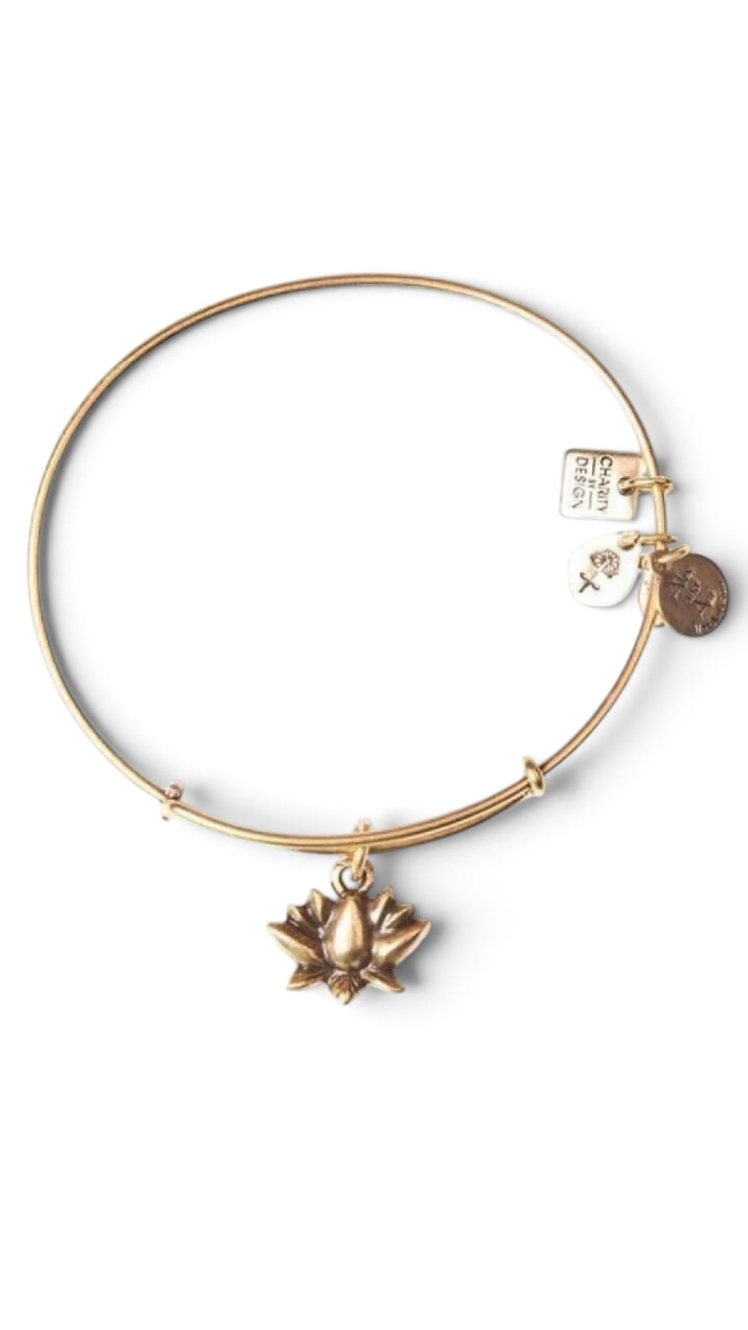 Alex and Ani - Lotus Blossom Charm Bangle Bracelet